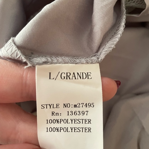 Silver Elegant Prom or Graduation Dress - Picture 4 of 4